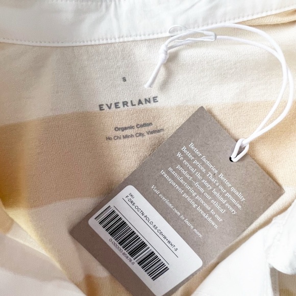 EVERLANE The Retro Jersey Polo Shirt Mini Dress | SMALL NWT - Picture 8 of 10